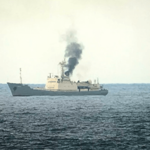 Russian Spy Ship Fire Reveals Troubling Condition of Mediterranean Fleet