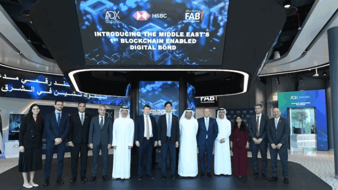 FAB and HSBC Issue MENA’s First Digital Bond Using Blockchain, Listed on ADX