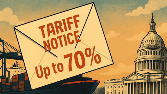 Trump’s Tariff Letters Begin Friday with Rates as High as 70%