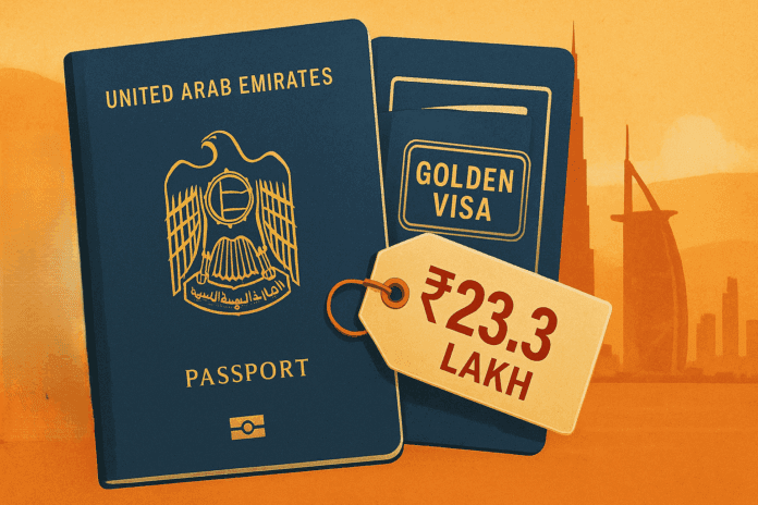 Just ₹23.3L! UAE Golden Visa Opens for Indians, Bangladeshis