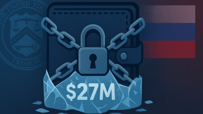 Russia crypto platforms Garantex and Grinex hit by U.S. sanctions, $27 million frozen
