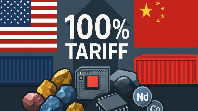 U.S. to enforce 100% tariffs on Chinese imports after Beijing’s rare earth measures