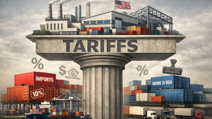 Trump says tariffs will remain a central part of US trade and manufacturing policy