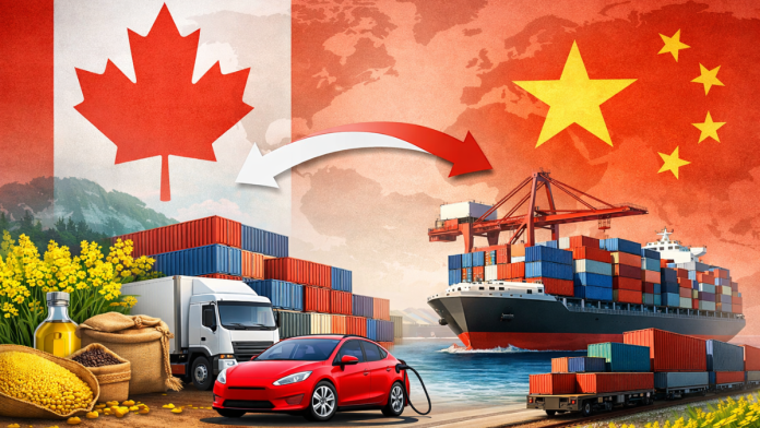 Canada cuts tariffs on Chinese electric cars while China eases tariffs on Canadian farm exports