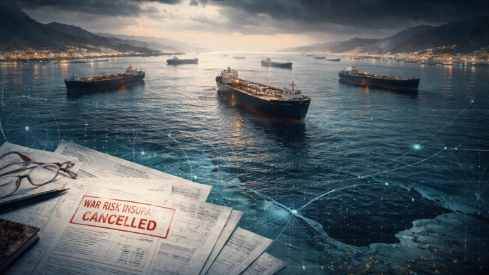 War-risk insurance limits force shipping companies to halt voyages through the Strait of Hormuz