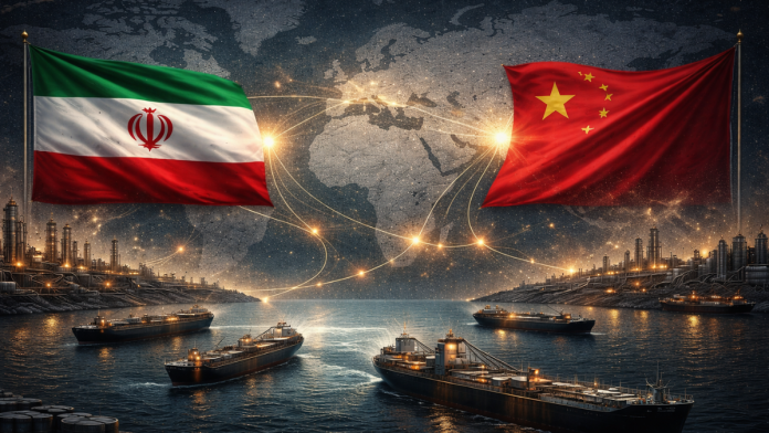 China’s role in helping Iran maintain oil exports, financial channels, and trade under sanctions