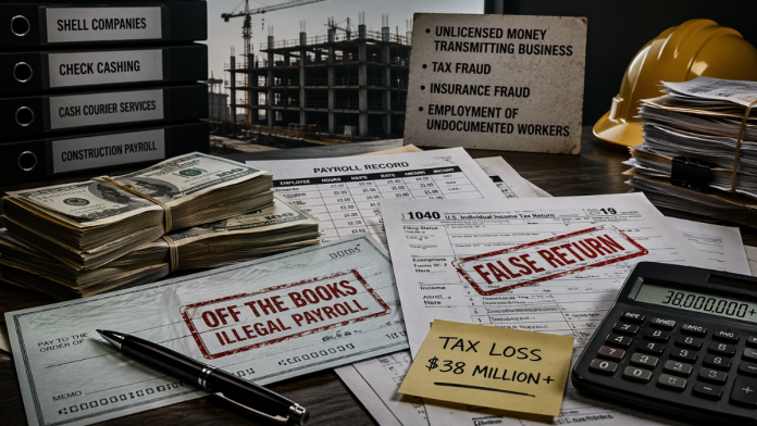 Two convicted in illegal payroll scheme involving $89 million in check cashing