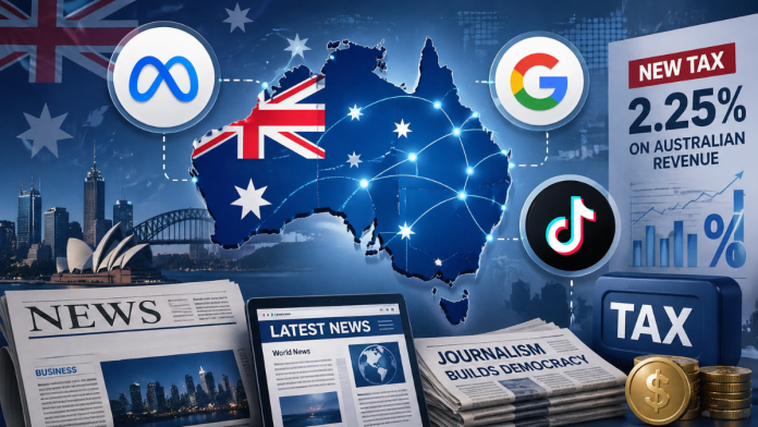 Australia proposes 2.25 percent tax on Meta, Google and TikTok to support media sector