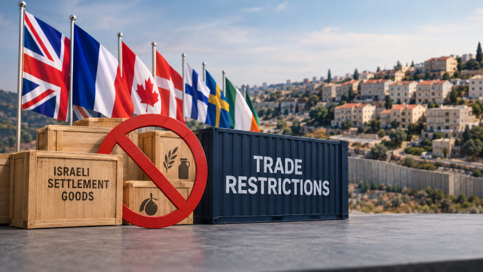 Trade Sanctions on Israeli Settlements Announced by 12 Nations Including UK, France, Canada